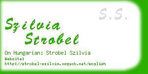 szilvia strobel business card